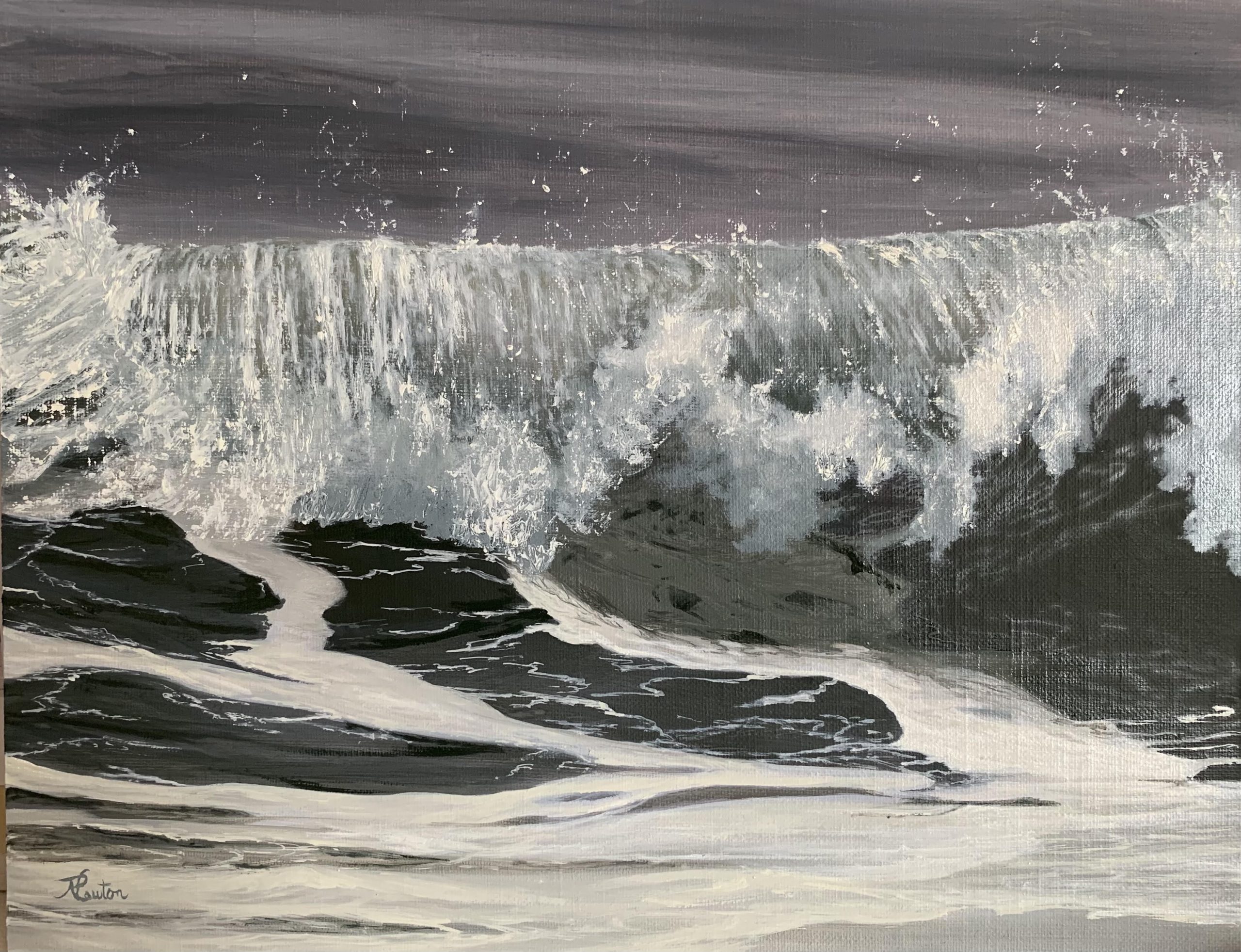 Ocean Scape #14 11x14, Oil on linen panel $700.