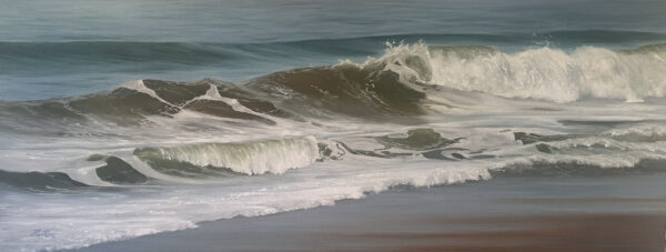 Coastal Reflections - 16x40 Oil PAINTING