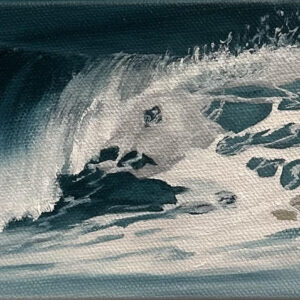 Turquoise Waters, 4x12 inch Oil Painting